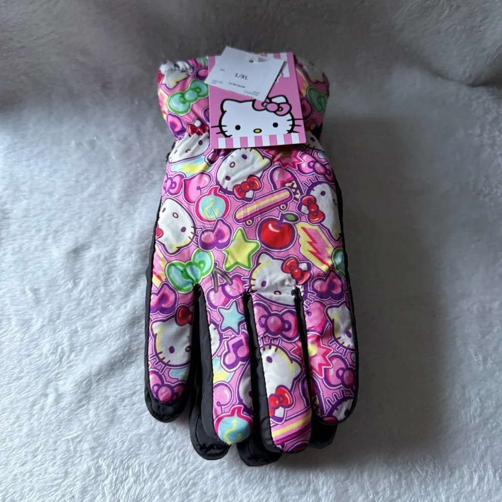 Hello‎ Kitty Colorful Kids Gloves Girls Size L-XL New